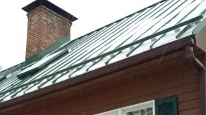 snow fence on metal roof