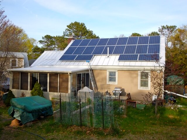 Gray Back Solar Roof