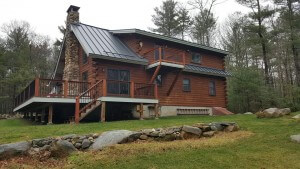 aluminum standing seam roof in the color charcoal gray