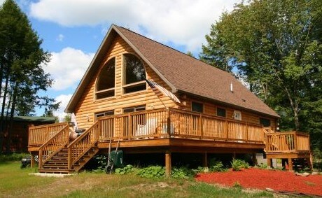 log cabin roof texture