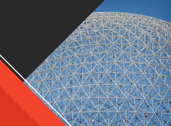 A metal roof was installed on the Geodesic Domes in MA