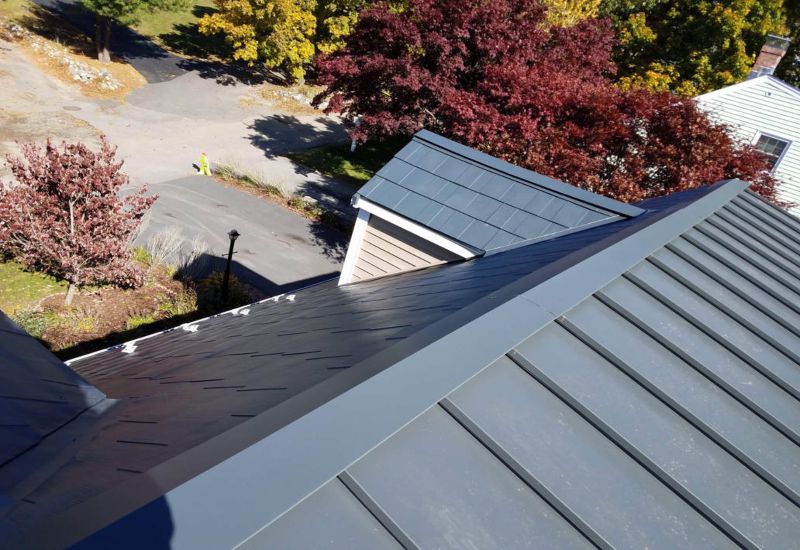 The top view of the roofs in home