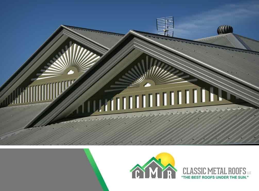a standing seam metal roof with two peeks in MA, CT, NH, or RI