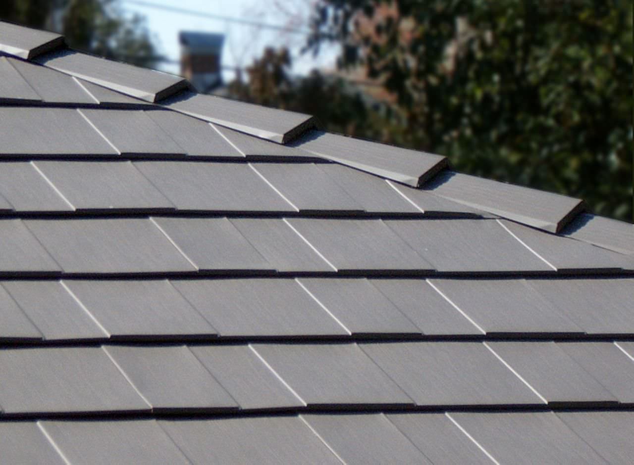 The close up image of Metal Shingle Roof in Rhode Island