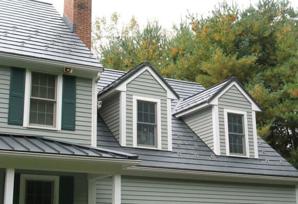 Oxford metal roofing shingles on house in MA CT NH RI