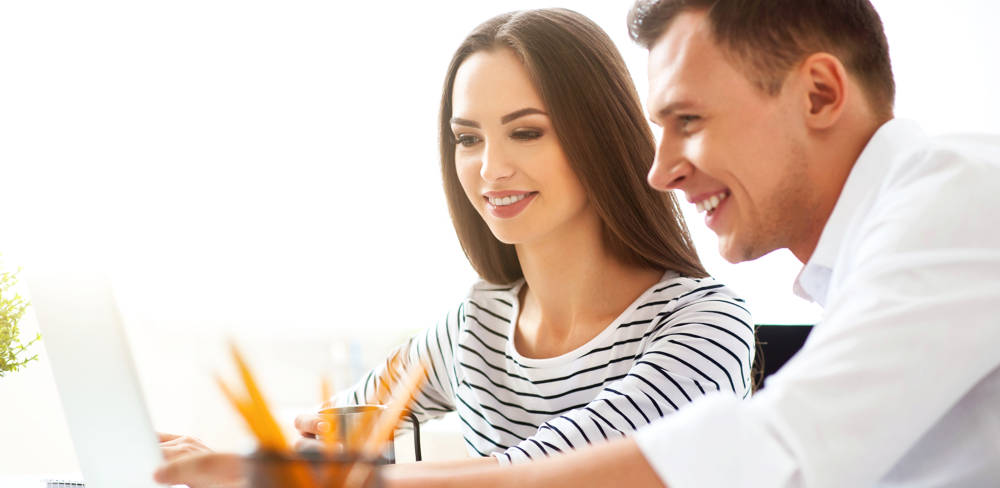 couple researching a roof