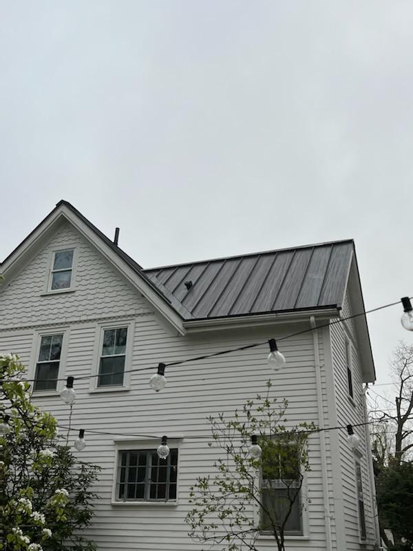 metal roof cost vs asphalt standing seam metal roofing installation color dark bronze