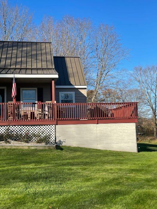 Metal Roof over porch in Nashua, NH