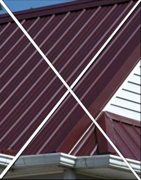 Issues with maroon metal roof in MA CT NH RI