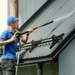 cleaning metal roof