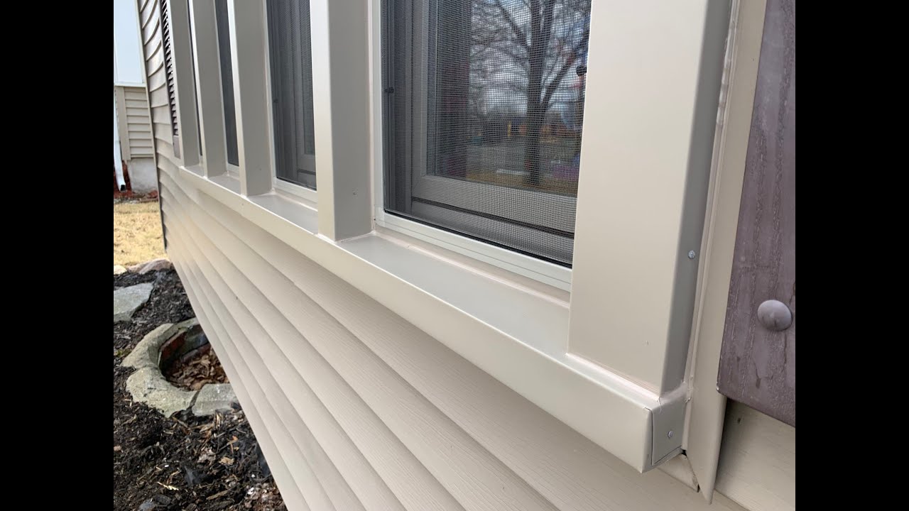Wrapping Windows With Aluminum