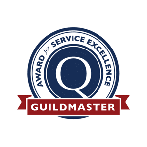 Guild Quality logo badge recognizing high customer satisfaction ratings for Classic Metal Roofs.